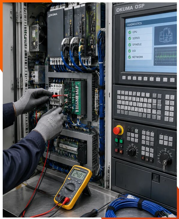 Ремонт систем ЧПУ Okuma OSP в Рязани